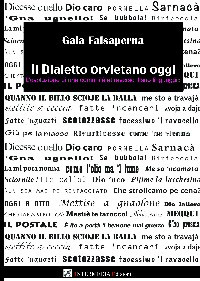 Il dialetto orvietano oggi. L'evoluzione di una comunità  attraverso il suo linguaggio